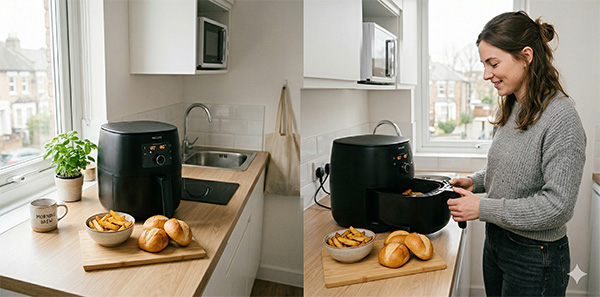 heissluftfritteusen single