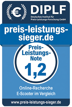 Siegel Preis Leistungs Note E-Scooter