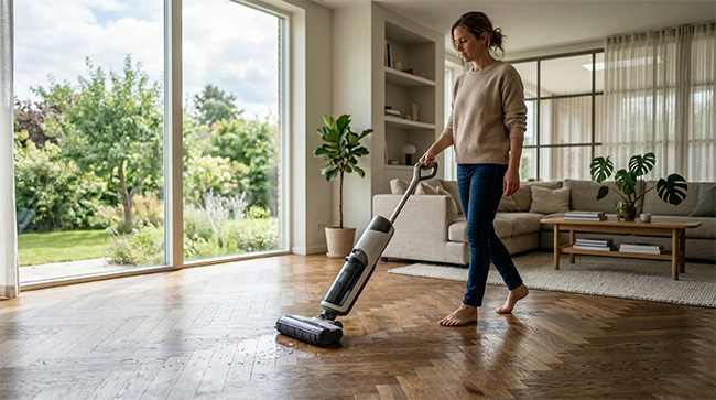 Parkett Saugwischer klein