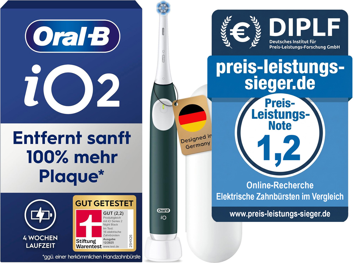 Preis-Leistungs-Sieger Elektrische Zahnbürsten: Braun Oral-B iO Series 2