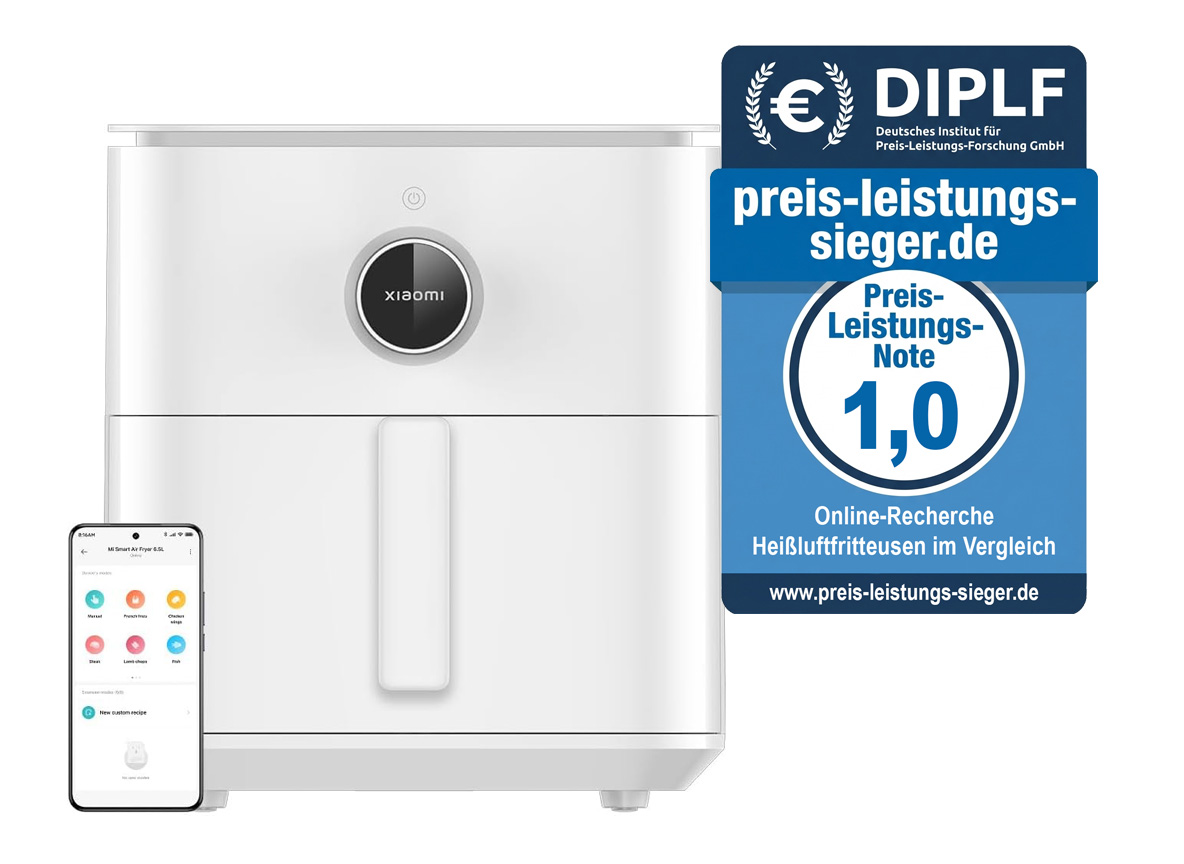 Preis-Leistungs-Sieger Heißluftfritteusen: Xiaomi Smart Air Fryer 6.5 L