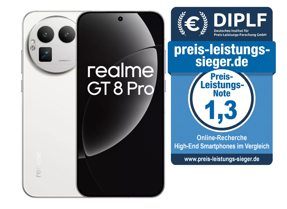 Preis-Leistungs-Sieger High-End Smartphones: Realme GT 8 Pro