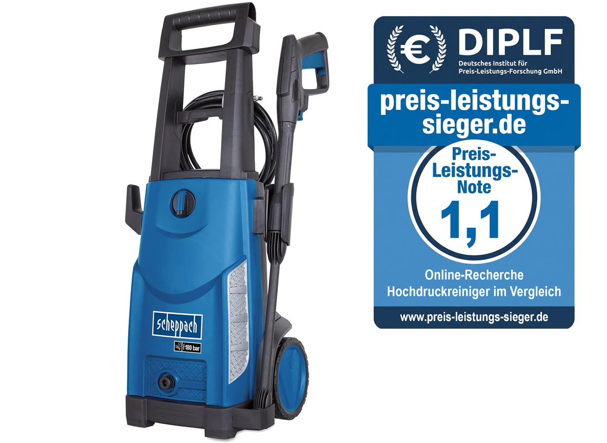 Preis-Leistungs-Sieger Hochdruckreiniger: Scheppach HCE2600