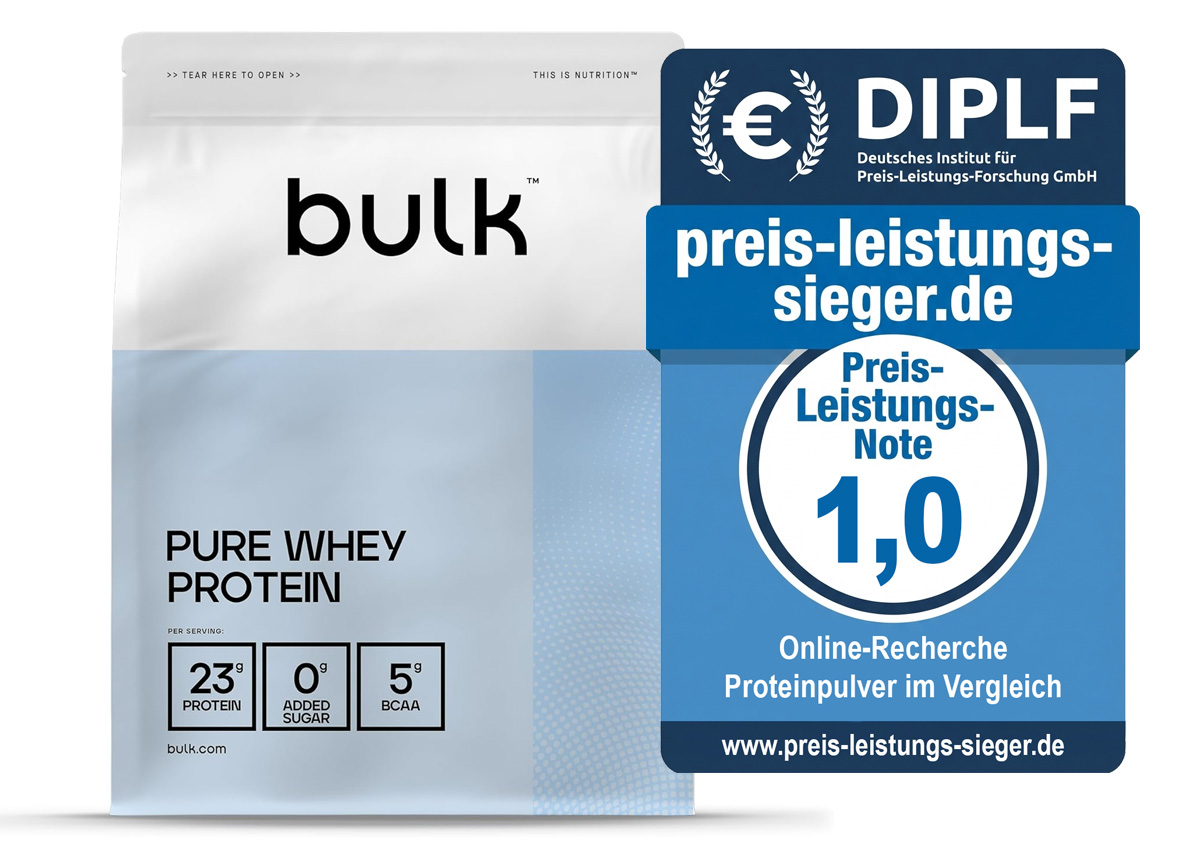 Preis-Leistungs-Sieger Proteinpulver: bulk Pure Whey Protein